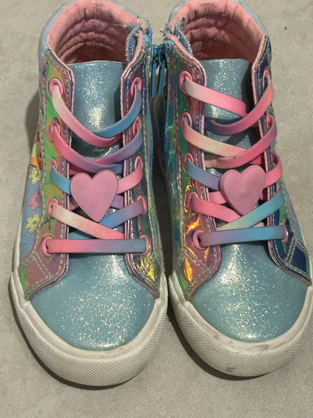 Bluey - Kids High-Top Sneakers in Light Blue and Pink